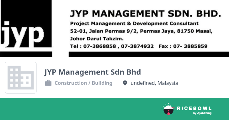 Working at JYP Management Sdn Bhd - Company Profile & Information ...