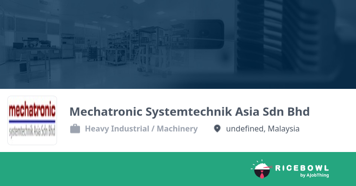 Working at Mechatronic Systemtechnik Asia Sdn Bhd - Company Profile ...