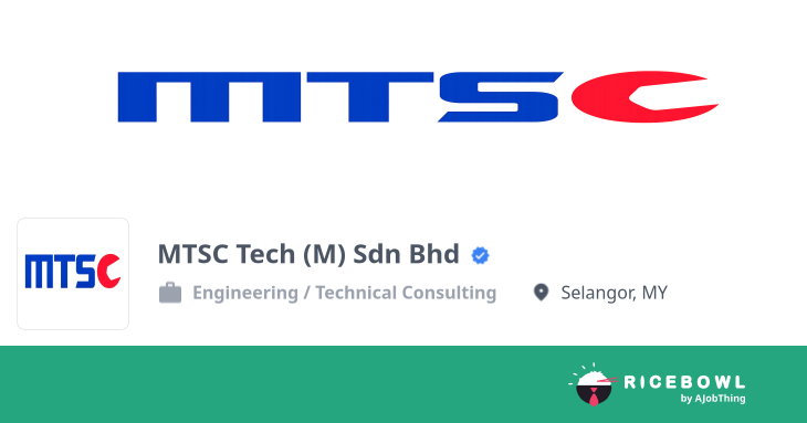 Working at MTSC Tech (M) Sdn Bhd - Company Profile & Information ...