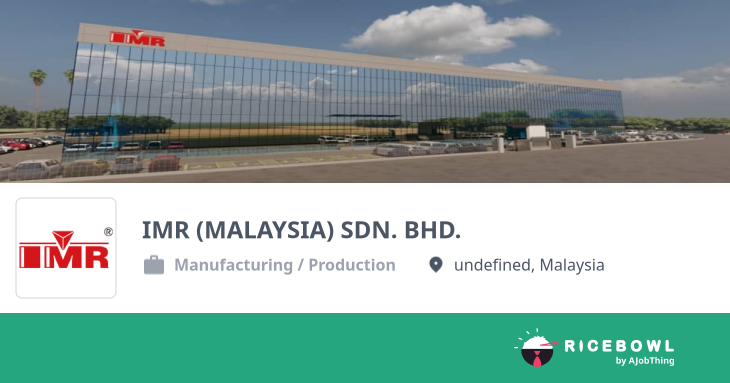 Working at IMR (MALAYSIA) SDN. BHD. - Company Profile & Information ...