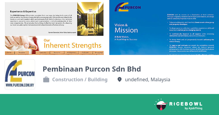 Working at Pembinaan Purcon Sdn Bhd - Company Profile & Information ...