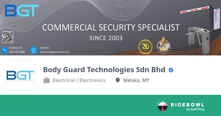 Body Guard Technologies Sdn Bhd 公司简介- 找工作, 找铁饭网