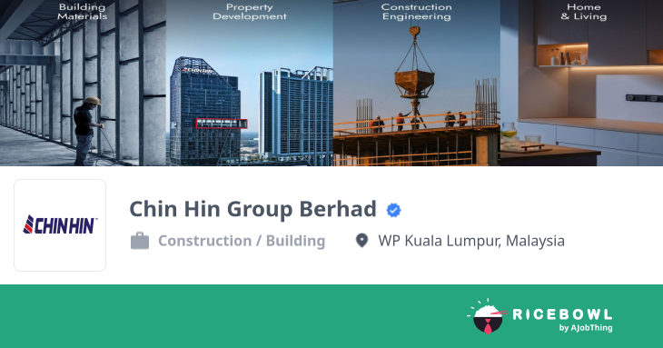 Working at Chin Hin Group Berhad - Company Profile & Information ...