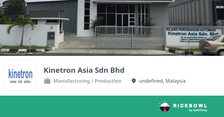 Working at Kinetron Asia Sdn Bhd - Company Profile & Information ...