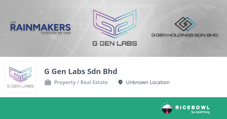 Working at G Gen Labs Sdn Bhd - Company Profile & Information - Ricebowl.my