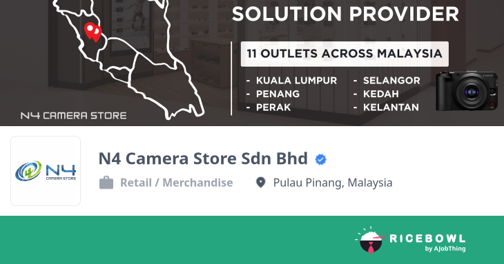 Working at N4 Camera Store Sdn Bhd - Company Profile & Information ...