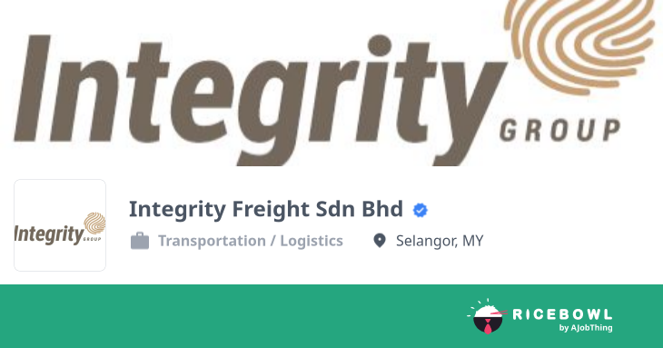 Working at Integrity Freight Sdn Bhd - Company Profile & Information ...