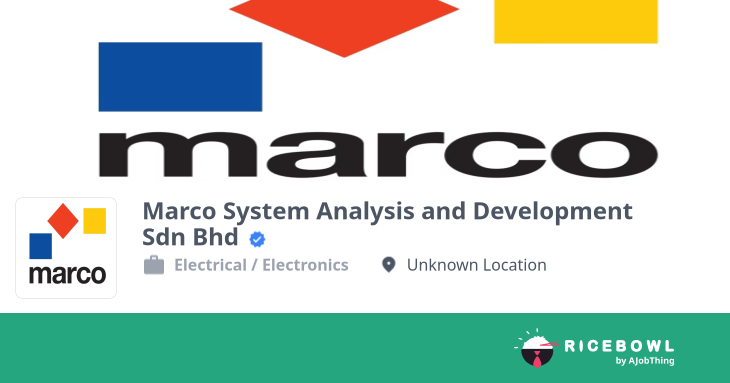Working at Marco System Analysis and Development Sdn Bhd - Company ...