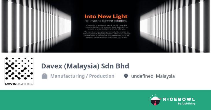Davex (Malaysia) Sdn Bhd 公司简介- 找工作, 找铁饭网
